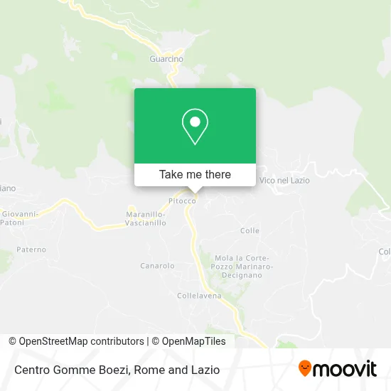 Centro Gomme Boezi map