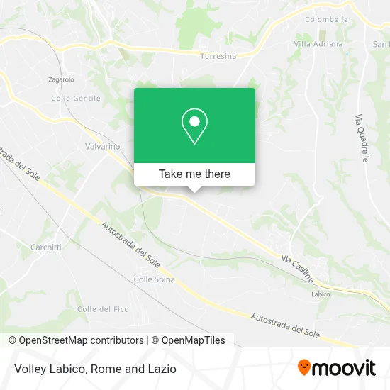 Volley Labico map