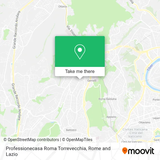 Professionecasa Roma Torrevecchia map