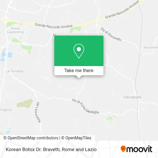 Korean Botox Dr. Bravetti map