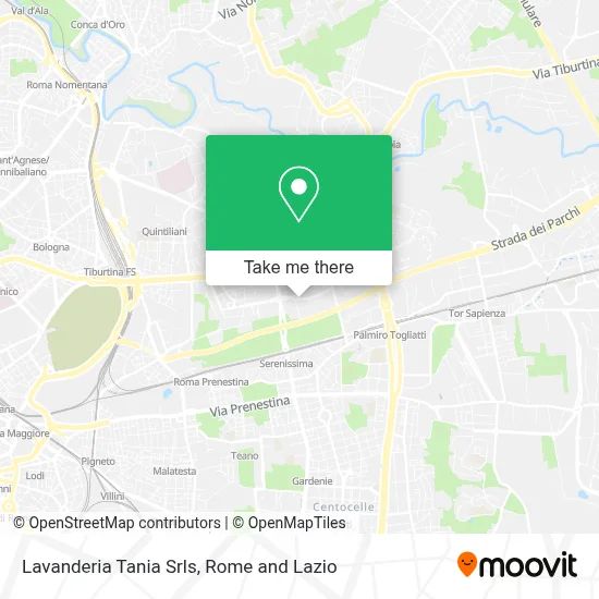 Lavanderia Tania Srls map