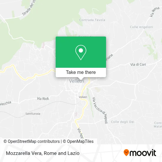 Mozzarella Vera map