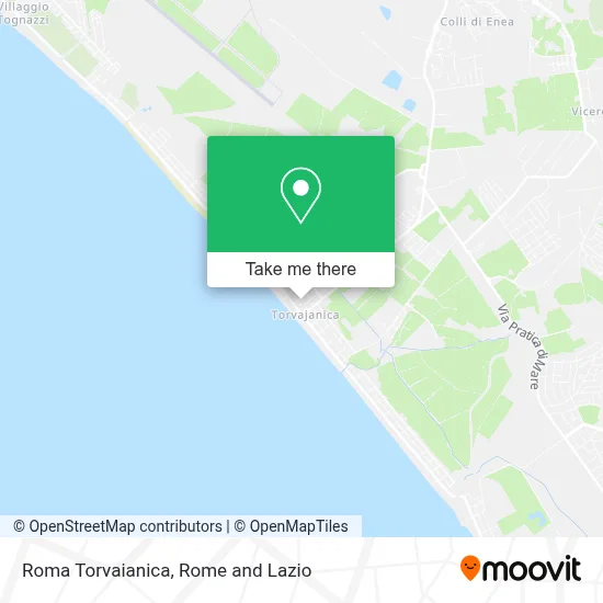 Roma Torvaianica map