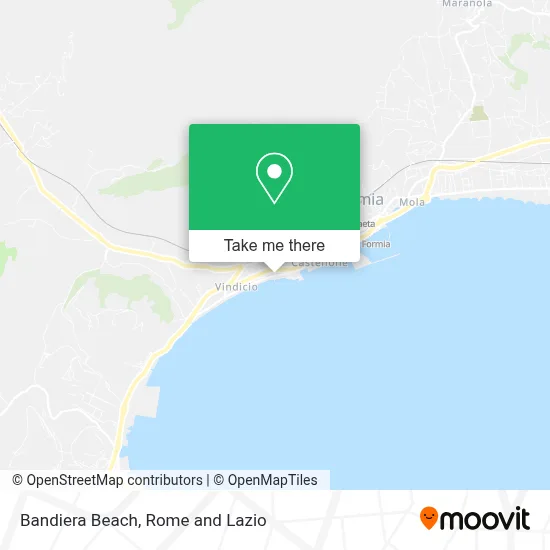 Bandiera Beach map
