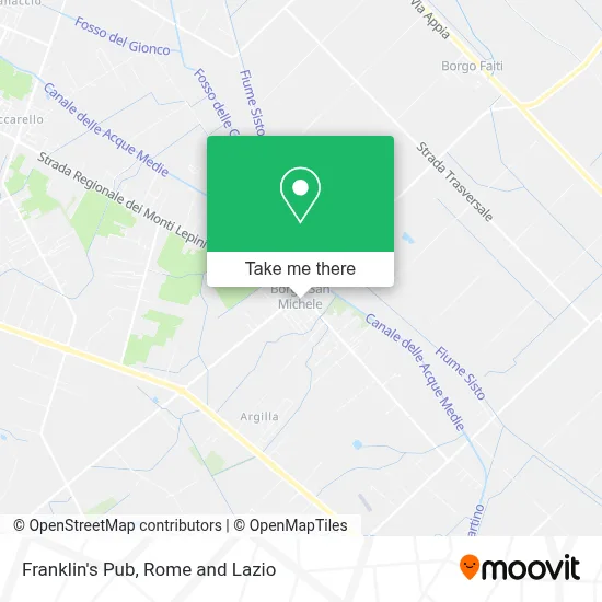 Franklin's Pub map