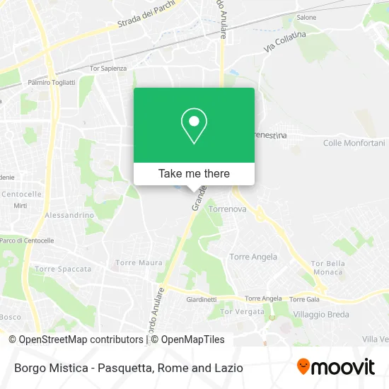 Borgo Mistica - Pasquetta map