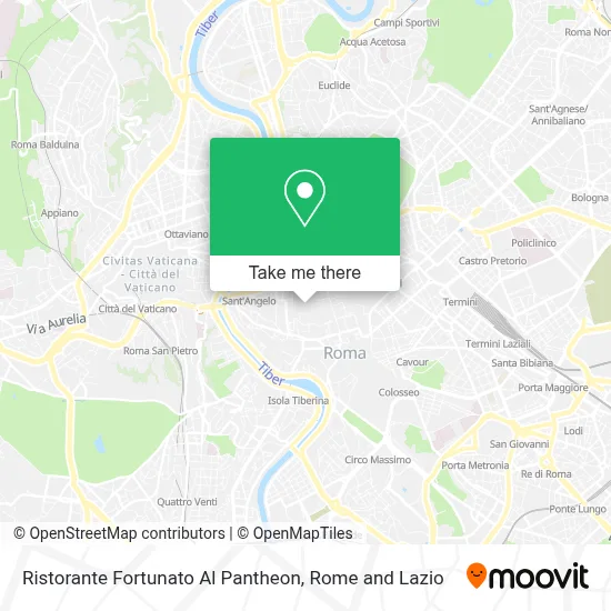 Ristorante Fortunato Al Pantheon map