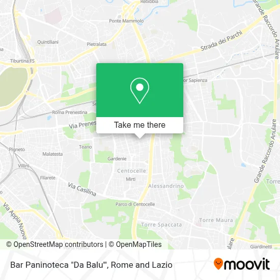 Bar Paninoteca "Da Balu'" map