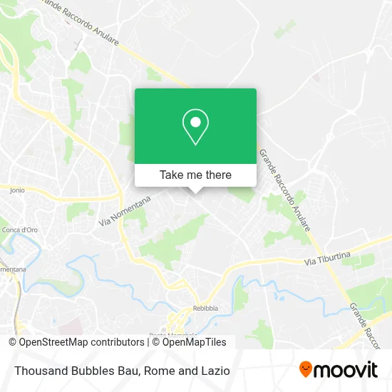 Thousand Bubbles Bau map