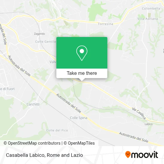 Casabella Labico map