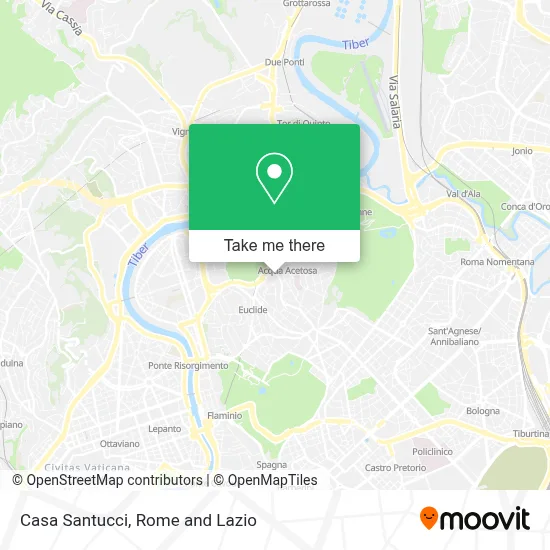 Casa Santucci map