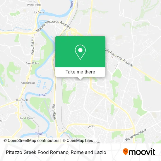 Pitazzo Greek Food Romano map