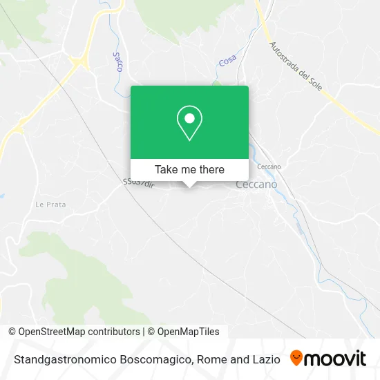 Standgastronomico Boscomagico map