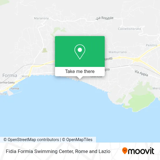 Fidia Formia Swimming Center map