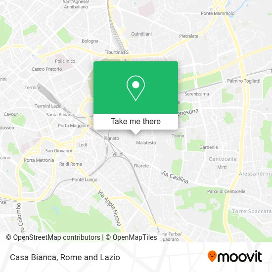 Casa Bianca map
