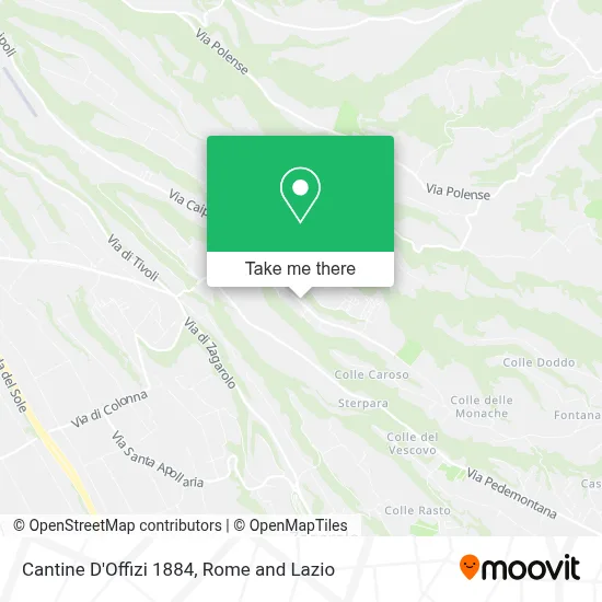 Cantine D'Offizi 1884 map