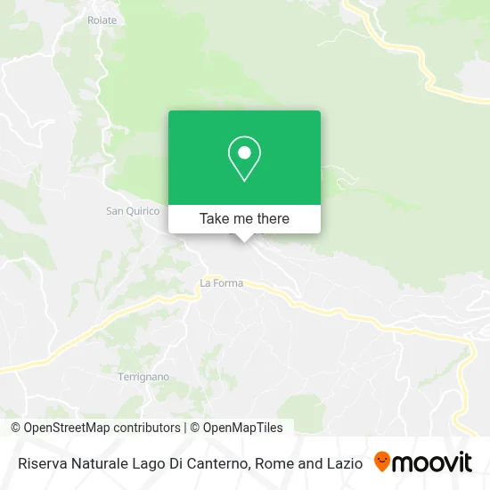 Riserva Naturale Lago Di Canterno map