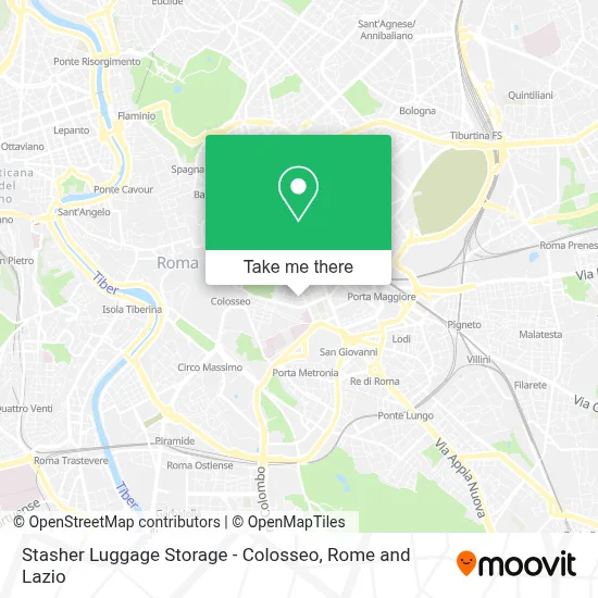 Stasher Luggage Storage - Colosseo map
