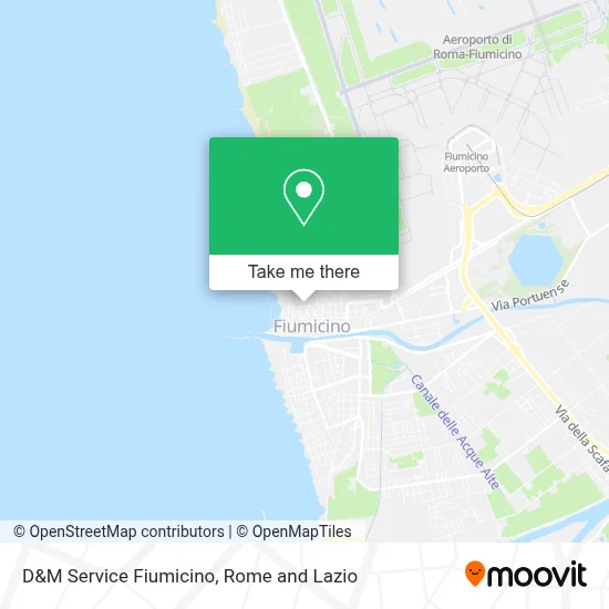 D&M Service Fiumicino map