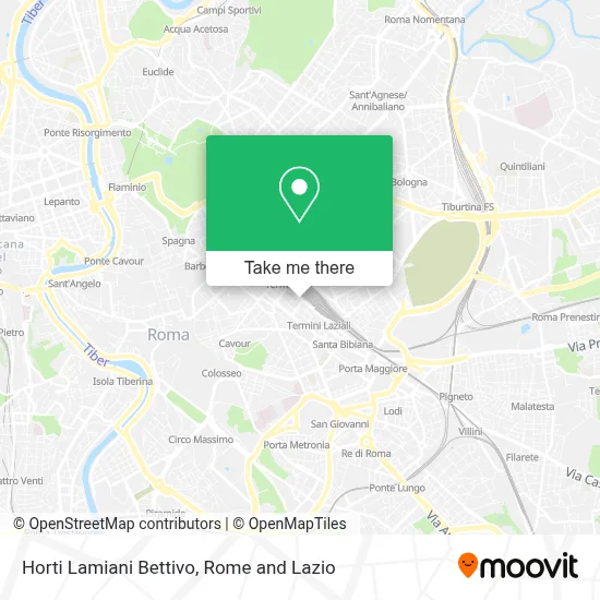 Horti Lamiani Bettivo map