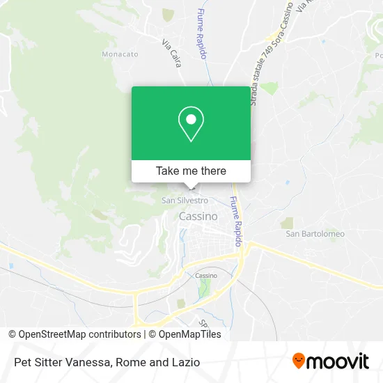 Pet Sitter Vanessa map