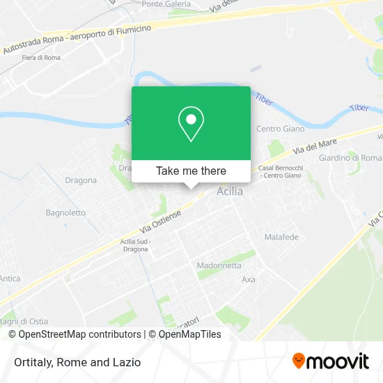 Ortitaly map