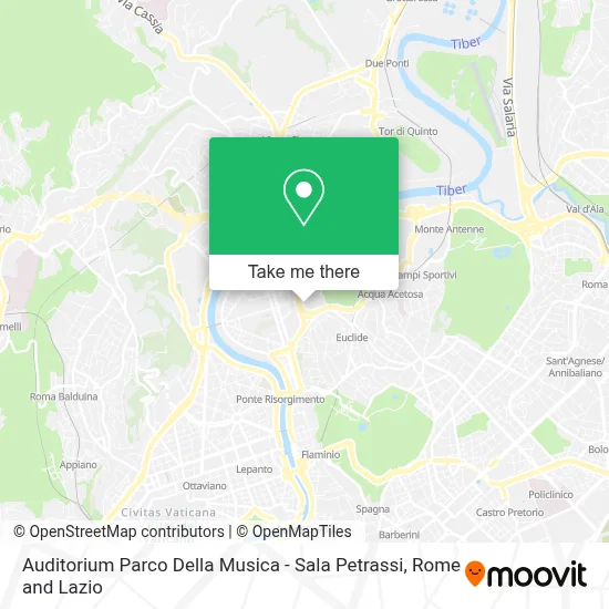 Auditorium Parco Della Musica - Sala Petrassi map