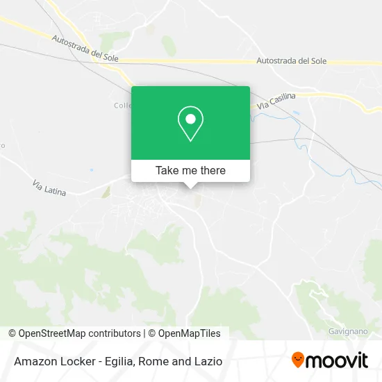 Amazon Locker - Egilia map
