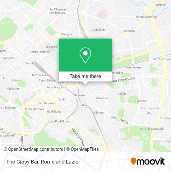 The Gipsy Bar map