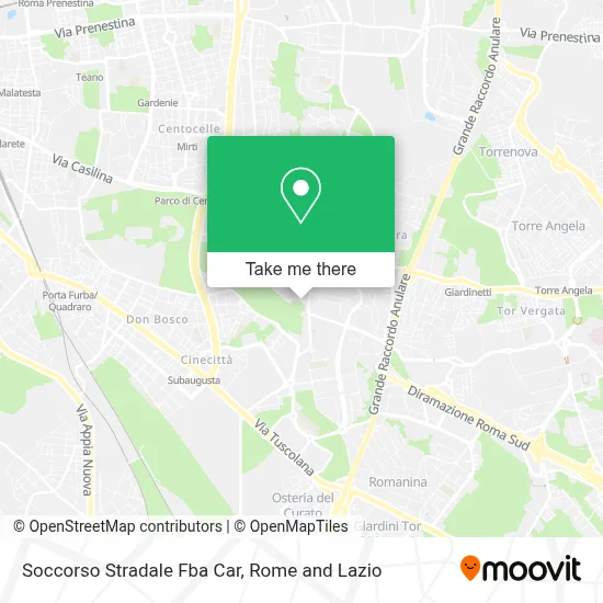 Soccorso Stradale Fba Car map
