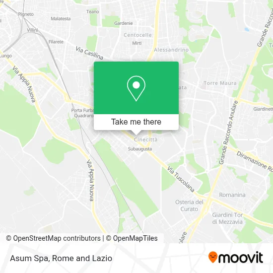 Asum Spa map
