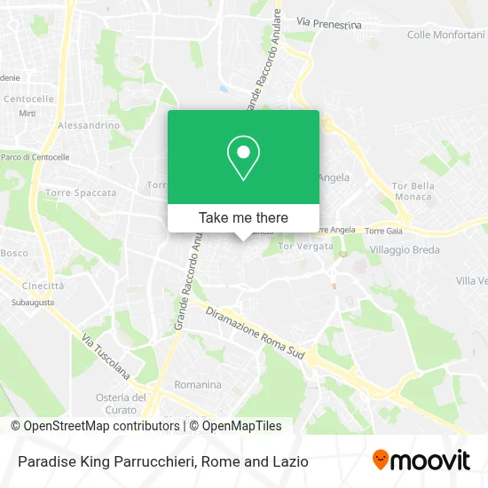 Paradise King Parrucchieri map