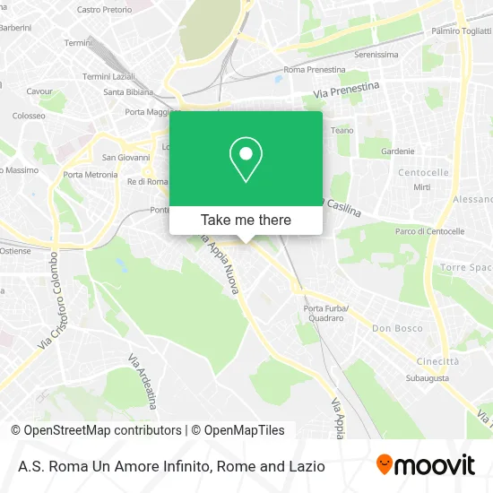 A.S. Roma Un Amore Infinito map