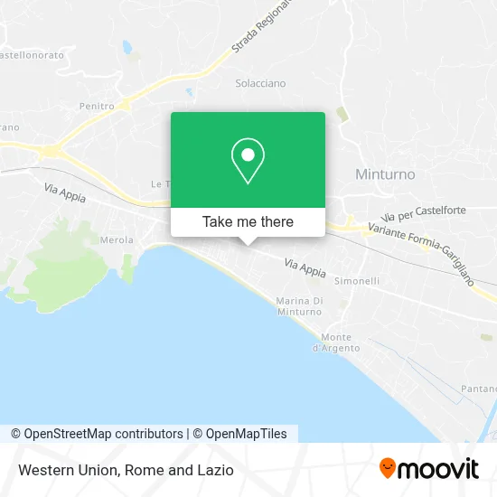 Western Union map