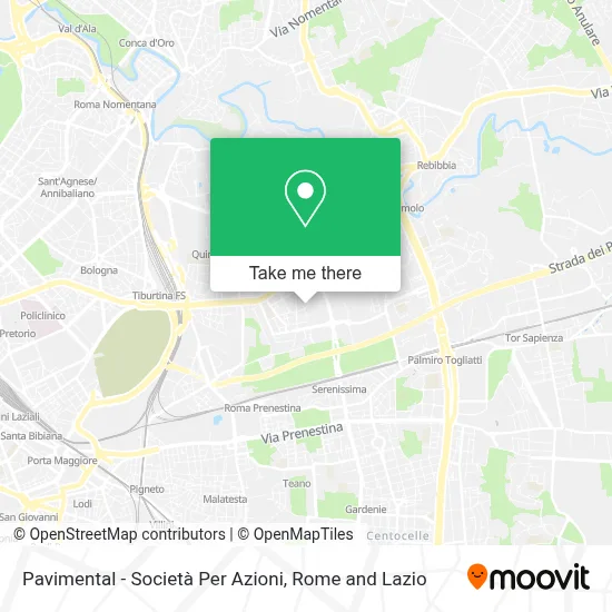 Pavimental - Società Per Azioni map