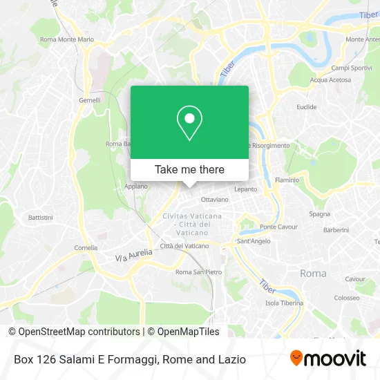 Box 126 Salami E Formaggi map
