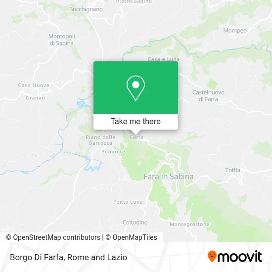 Borgo Di Farfa map