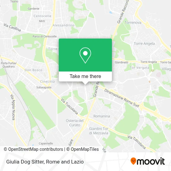 Giulia Dog Sitter map