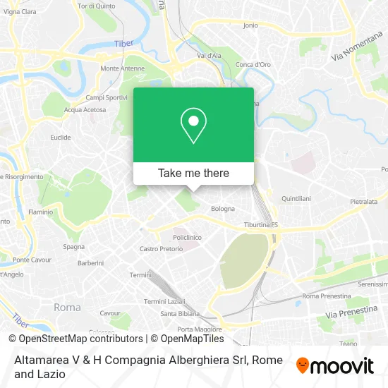 Altamarea V & H Compagnia Alberghiera Srl map