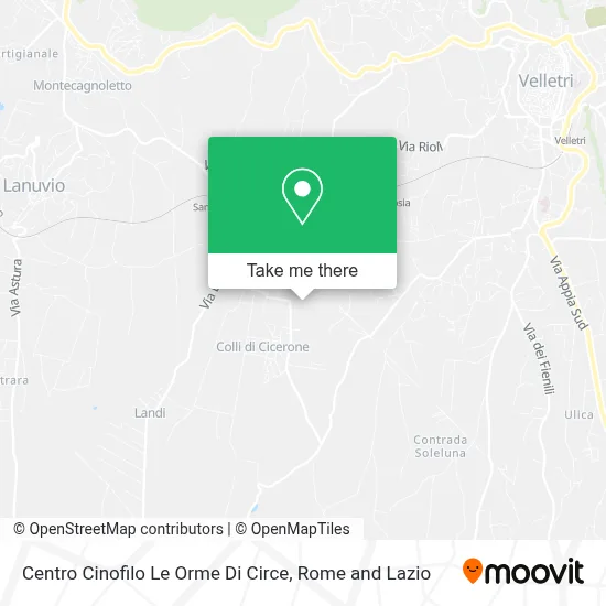 Centro Cinofilo Le Orme Di Circe map