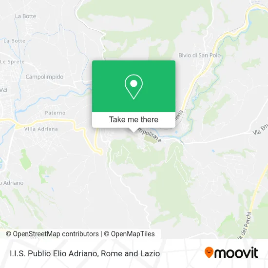 I.I.S. Publio Elio Adriano map