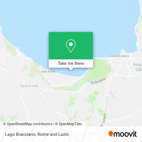 Lago Bracciano map