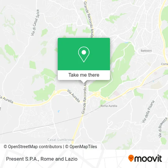 Present S.P.A. map
