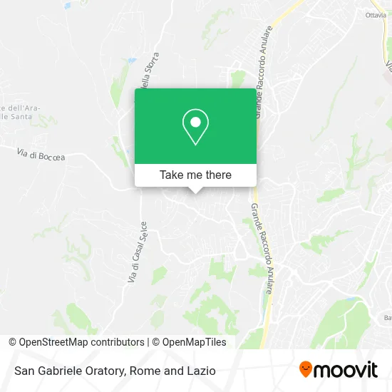 San Gabriele Oratory map