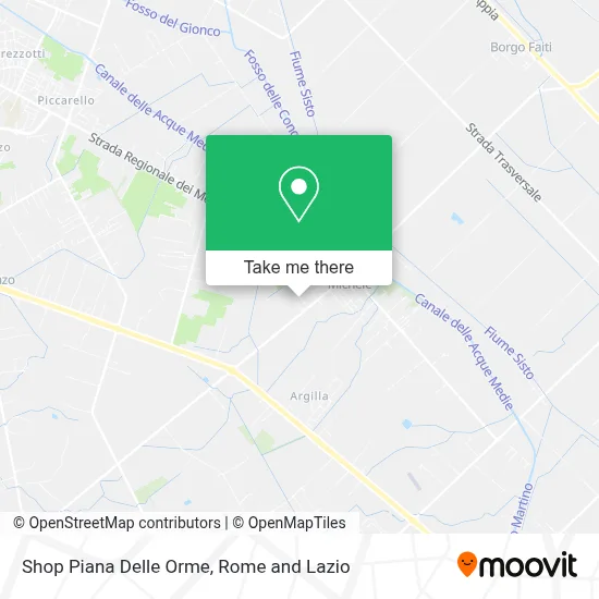 Shop Piana Delle Orme map