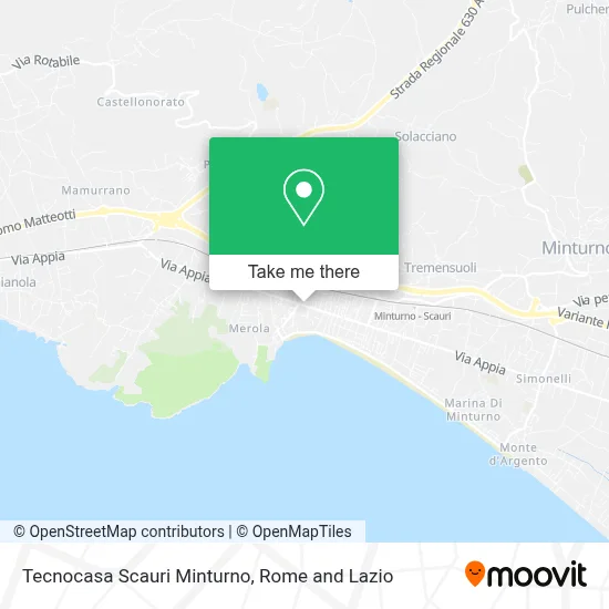Tecnocasa Scauri Minturno map