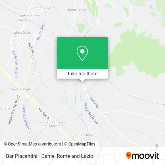 Bar Piacentini - Dante map