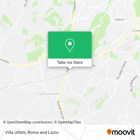Villa Urbini map
