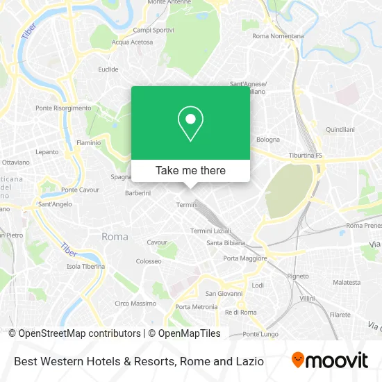 Best Western Hotels & Resorts map