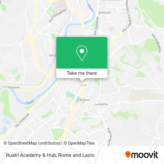 Ruah! Academy & Hub map